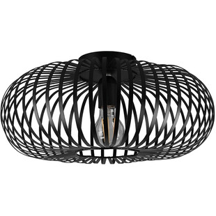 Plafon Loft Johann Trio - Czarny, Druciany, E27 | Sklep Lamp