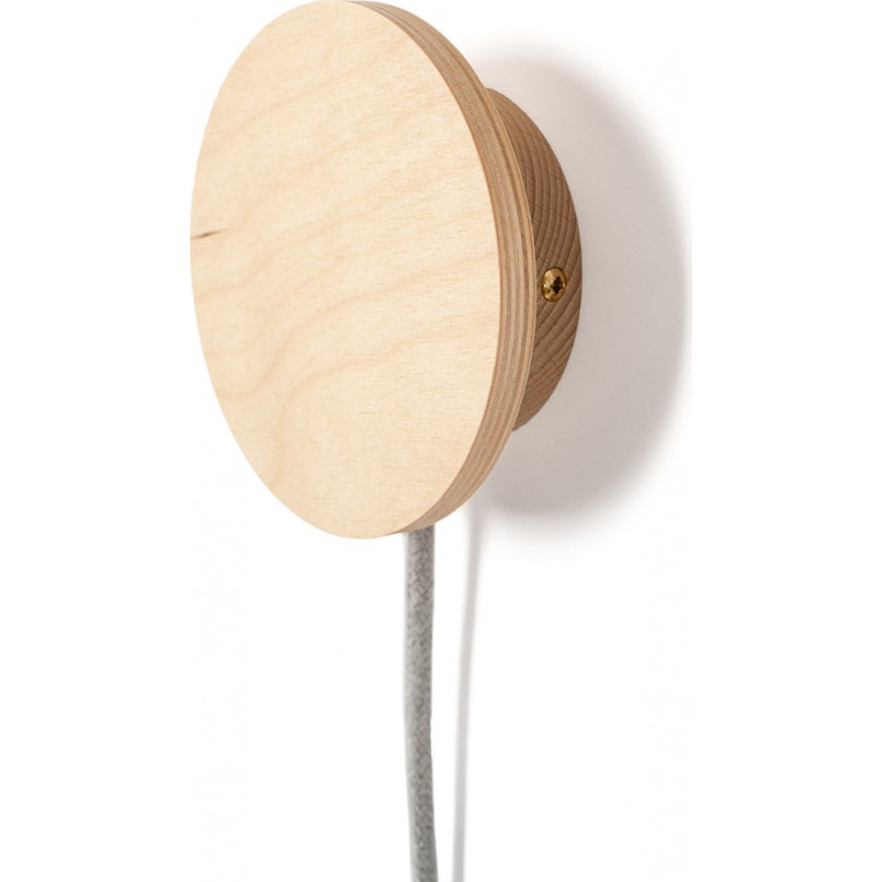 Kinkiet Loft Manzana - Drewno, Sklejka, Kolorowe Kable | Kup Teraz