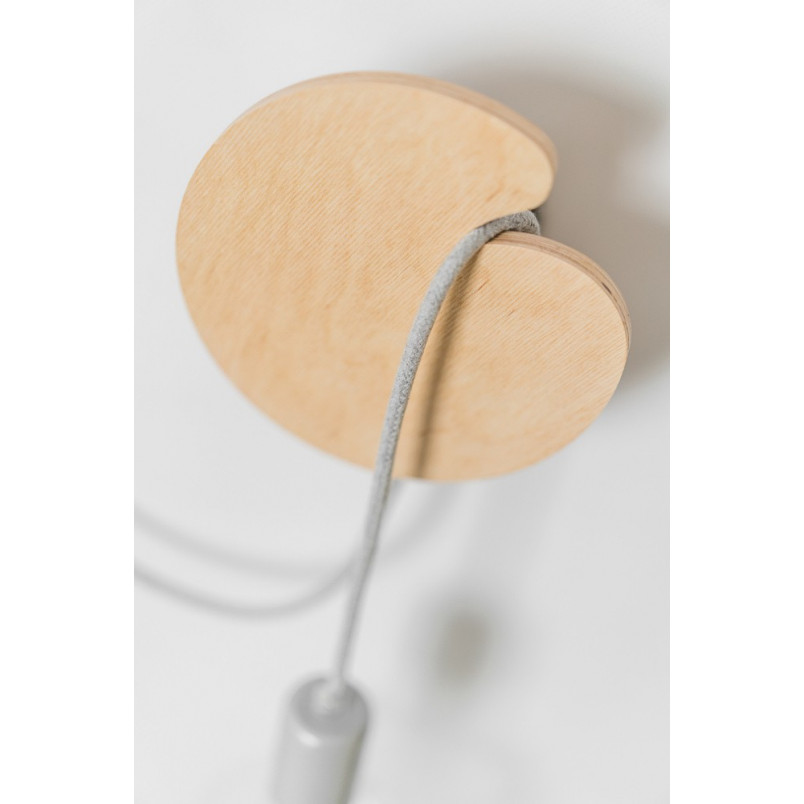 Kinkiet Loft Manzana - Drewno, Sklejka, Kolorowe Kable | Kup Teraz