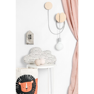 Kinkiet Loft Manzana - Drewno, Sklejka, Kolorowe Kable | Kup Teraz