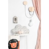 Kinkiet Loft Manzana - Drewno, Sklejka, Kolorowe Kable | Kup Teraz