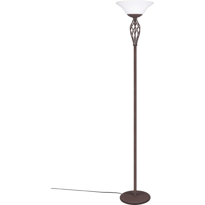 Lampa podłogowa Rustica 55 | Trio - Miedziano-biała, Klasyczna
