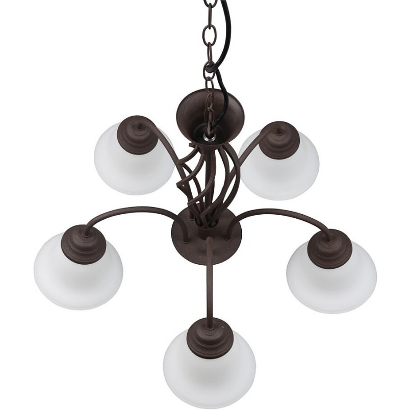 Żyrandol Rustica | Trio - Miedziano-biały, 60cm | Sklep z Lampami