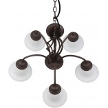Żyrandol Rustica | Trio - Miedziano-biały, 60cm | Sklep z Lampami