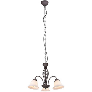 Żyrandol wiszący Rustica 55cm miedziano-biały Trio