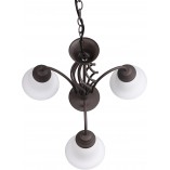 Żyrandol Rustica | Trio - Miedziano-biały, 55cm | Sklep z Lampami