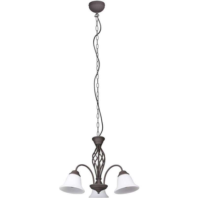 Żyrandol Rustica | Trio - Miedziano-biały, 55cm | Sklep z Lampami