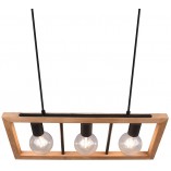 Lampa wisząca drewniana Agra III Trio | 60cm - Sklep z Lampami