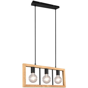 Lampa wisząca drewniana Agra III Trio | 60cm - Sklep z Lampami