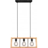 Lampa wisząca drewniana Agra III Trio | 60cm - Sklep z Lampami