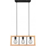 Lampa wisząca drewniana Agra III Trio | 60cm - Sklep z Lampami