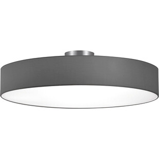 Plafon z abażurem Hotel 65cm nikiel mat / popielaty Trio