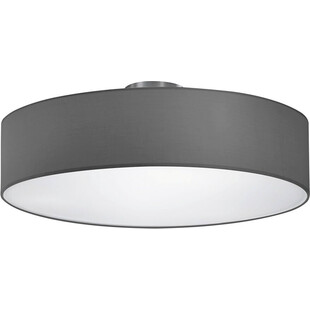 Plafon z abażurem Hotel 50cm nikiel mat / popielaty Trio