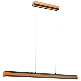 Lampa wisząca drewniana Deacon Trio | 110cm, LED