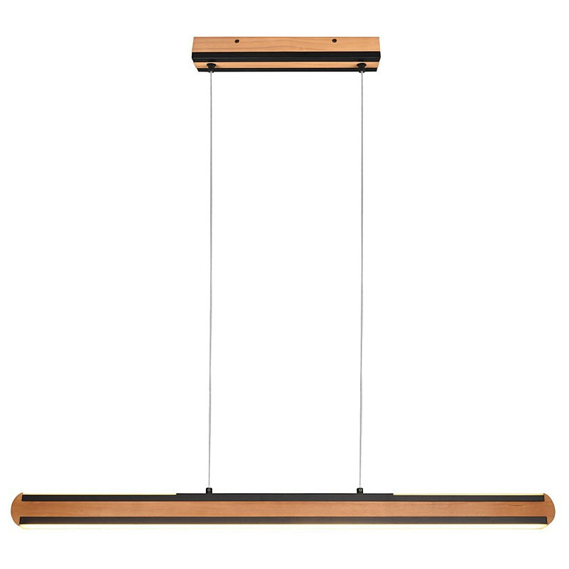 Lampa wisząca drewniana Deacon Trio | 110cm, LED