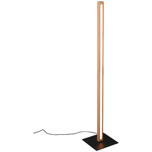 Lampa podłogowa drewniana ściemniana Bellari LED Trio