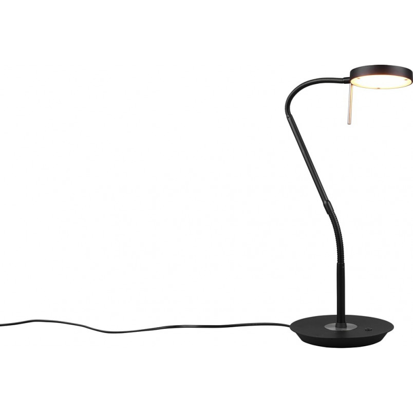 Lampa biurkowa Trio Monza czarna | Ściemniacz, LED