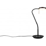 Lampa biurkowa Trio Monza czarna | Ściemniacz, LED