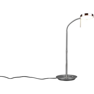 Lampa biurkowa Trio Monza - ściemniacz, nikiel | Kup teraz