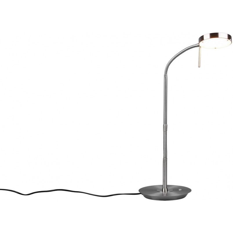 Lampa biurkowa Trio Monza - ściemniacz, nikiel | Kup teraz