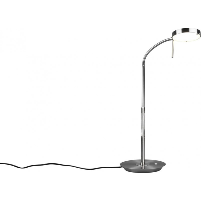 Lampa biurkowa Trio Monza - ściemniacz, nikiel | Kup teraz