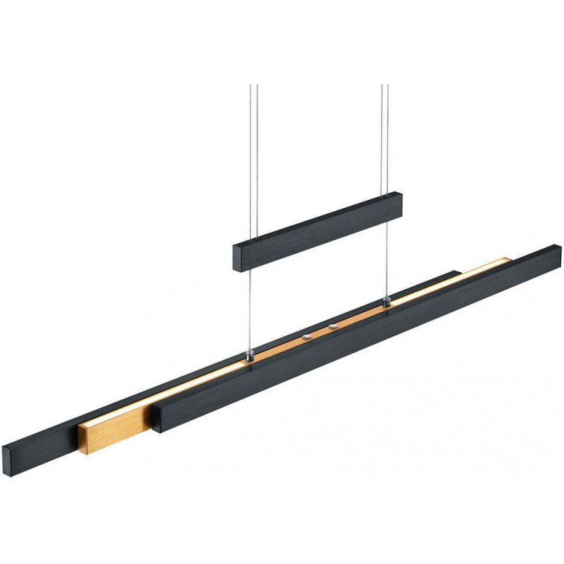 Lampa wisząca LED Trajan czarna 150cm - Trio | Nowoczesne oświetlenie