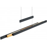 Lampa wisząca LED Trajan czarna 150cm - Trio | Nowoczesne oświetlenie