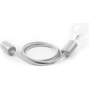 Lampa wisząca Loft Metal Line - Srebrna, E27 | Kolorowe Kable