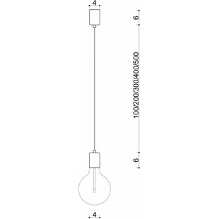 Lampa Wisząca Loft Metalowa Beżowa | Kolorowe Kable