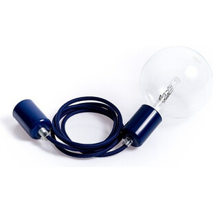 Lampa Wisząca Loft Metalowa Niebieska | Kolorowe Kable