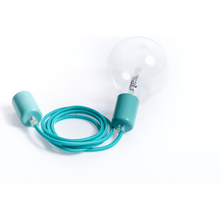 Lampa wisząca Loft Metal Line - Niebieska, E27 | Kolorowe Kable