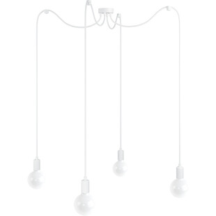 Lampa pająk Loft Multi Metal Line biały / biały bez Kolorowe kable