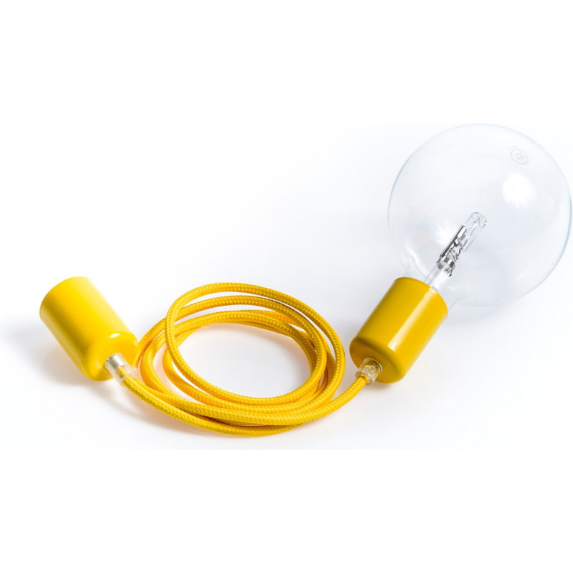 Lampa Wisząca Loft Żarówka - Kolorowe Kable | E27