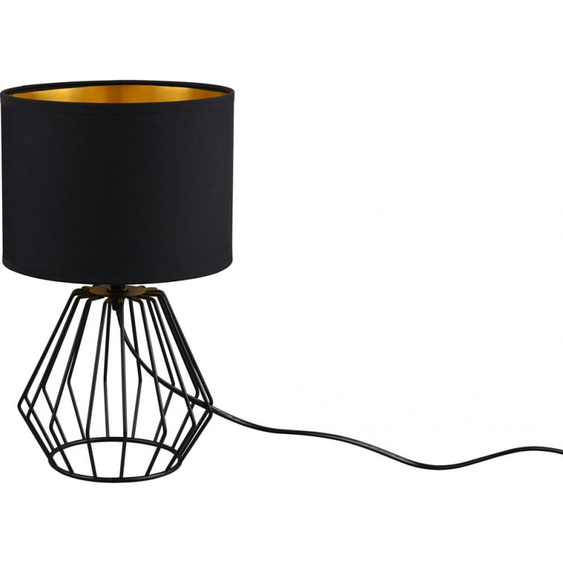 Lampa stołowa czarna Reality Chuck | Loftowa lampa na stół