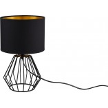 Lampa stołowa czarna Reality Chuck | Loftowa lampa na stół