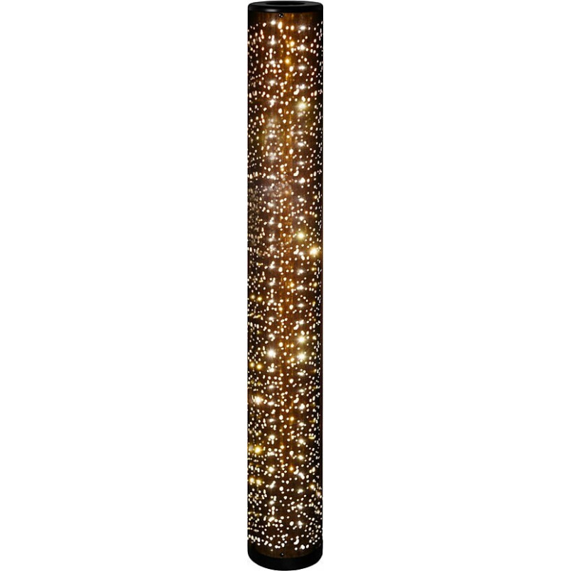 Lampa podłogowa LED czarno-złota Reality | Eleganckie oświetlenie