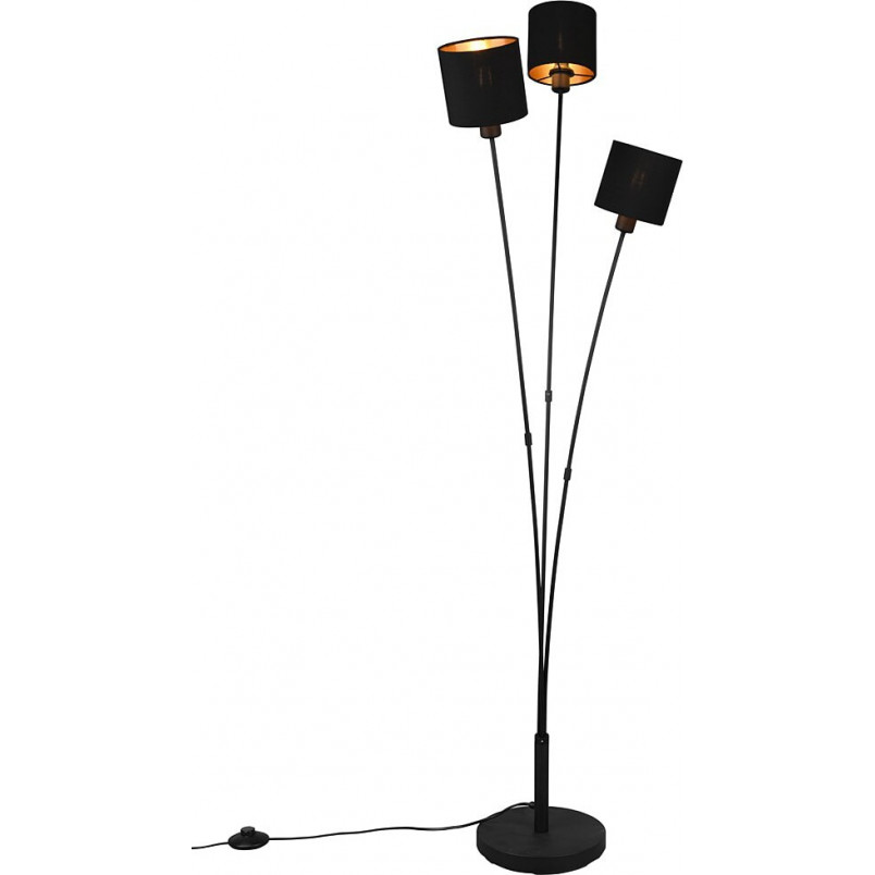 Lampa podłogowa Tommy czarno-złota | Reality - Eleganckie oświetlenie