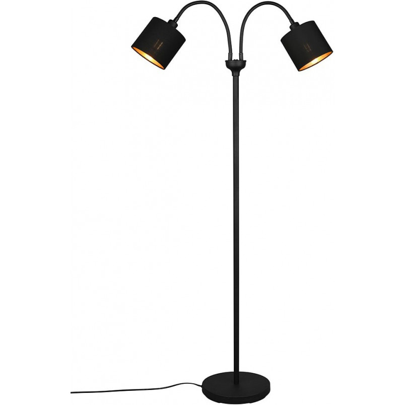 Lampa podłogowa Tommy czarno-złota | Reality - Eleganckie oświetlenie