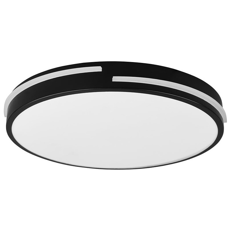 Plafon LED czarny z pilotem | Reality Tacoma 40cm