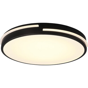 Plafon LED czarny z pilotem | Reality Tacoma 40cm