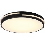Plafon LED czarny z pilotem | Reality Tacoma 40cm