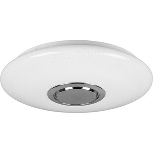 Plafon nowoczesny z pilotem i głośnikiem Musica LED 41cm biały Reality