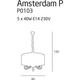 Lampa Wisząca Glamour Amsterdam | MaxLight - Elegancki Design