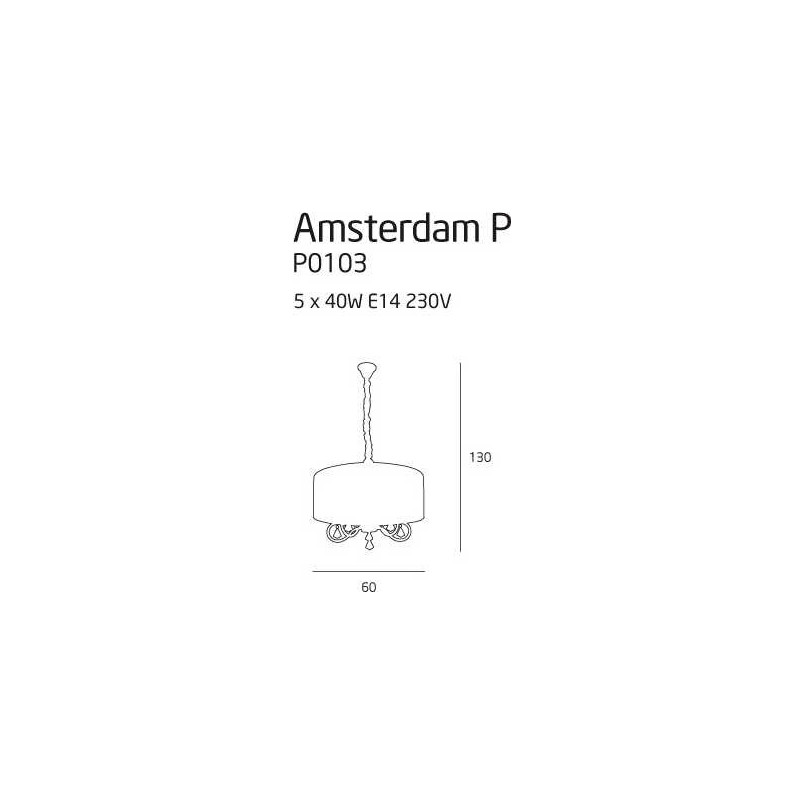 Lampa Wisząca Glamour Amsterdam | MaxLight - Elegancki Design