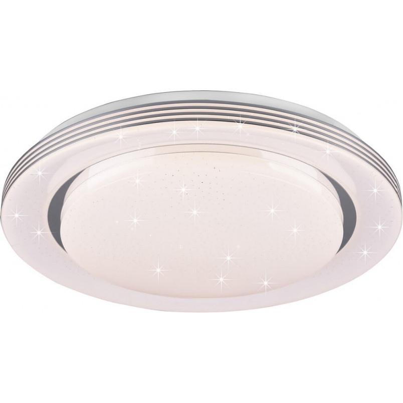 Plafon LED biały Atria 58cm - Pilot, Ściemniacz | Reality