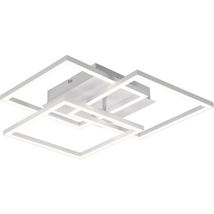 Plafon kwadratowy z pilotem i ściemniaczem Mobile LED 39cm biały Reality