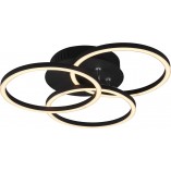 Plafon LED Circle czarny z pilotem | Reality