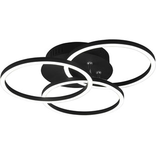 Plafon LED Circle czarny z pilotem | Reality