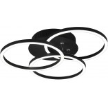 Plafon LED Circle czarny z pilotem | Reality