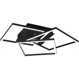 Plafon LED czarny z pilotem Reality | Nowoczesne oświetlenie